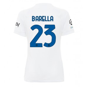 Inter Milan Nicolo Barella #23 Udebanetrøje Dame 2023-24 Kort ærmer